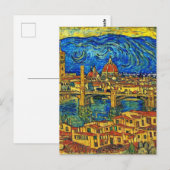 Starry Sterrennacht Florence Italië Briefkaart (Voorkant / Achterkant)