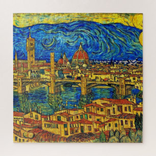 Starry Sterrennacht Florence Italië Legpuzzel