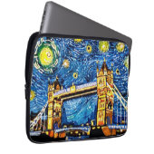 Starry Sterrennacht London England Laptop Sleeve (Voorkant Rechts)