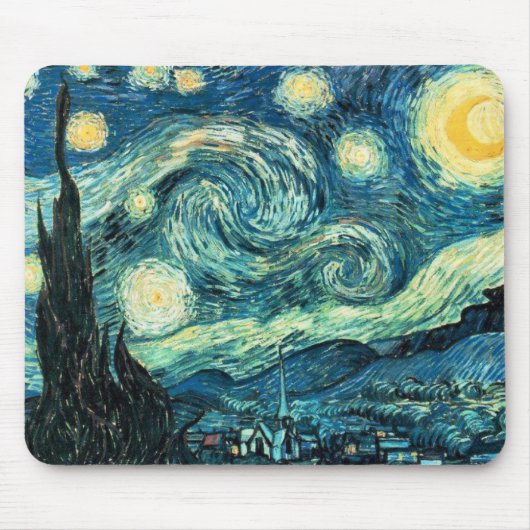 Starry Sterrennacht Muismat (Voorkant)