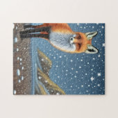 Starry Sterrennacht Storybook Fox Legpuzzel (Horizontaal)