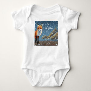 Starry Sterrennacht Storybook Fox Romper