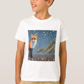 Starry Sterrennacht Storybook Fox T-shirt (Voorkant)