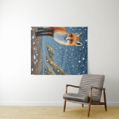 Starry Sterrennacht Storybook Fox Wandkleed (In Situ (horizontaal))