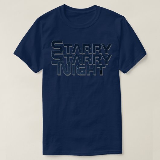 Starry Sterrennacht T-shirt (Design voorkant)