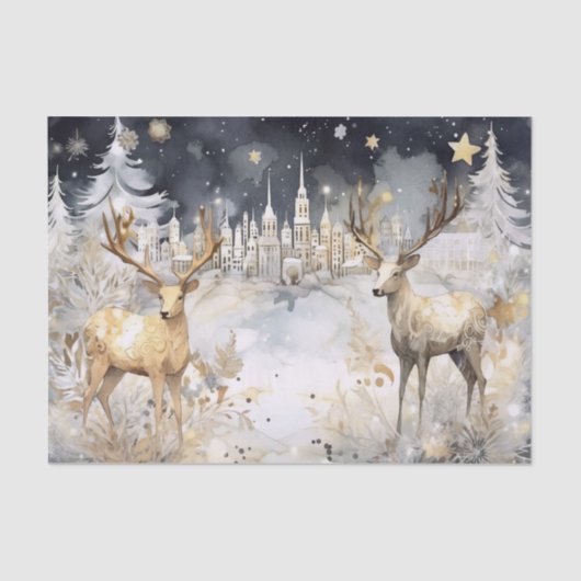 Starry Sterrennacht Tissuepapier (Voorkant)