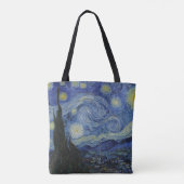 Starry, Sterrennacht Tote Bag (Achterkant)