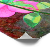 Starry, sterry-waterverf in de ochtend poster (Hoek)