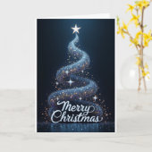 Starry Tree – Merry Christmas Sparkle Kaart (Gele Bloem)