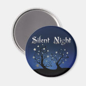 Starry Trees Silent Night Magneet (Voorkant / Achterkant)