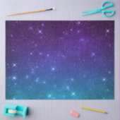 Starry twilight celestial night sky purple blue tissuepapier (Craft)