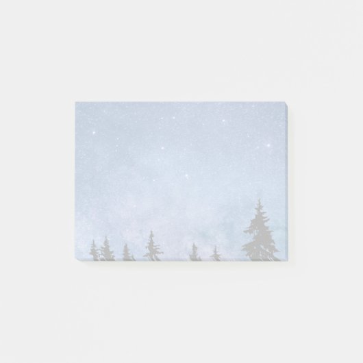 Starry Twinking Stars in Brignt Night Sky Galaxy Post-it® Notes (Voorkant)