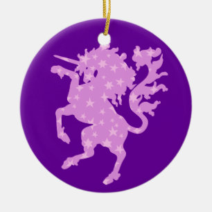 Starry Unicorn Keramisch Ornament