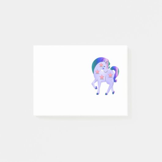 Starry Unicorn Post-it® Notes (Voorkant)