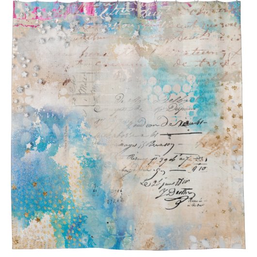 Starry Vibes Shower Curtain Douchegordijn (Voorkant)