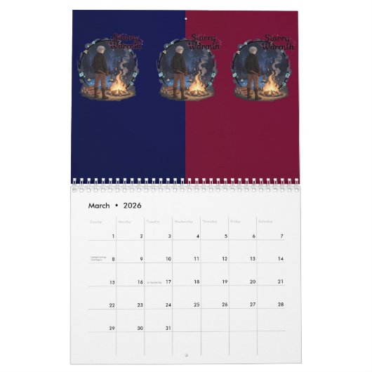 Starry Warmth - Lumberjack Anime Boy by Campfire Kalender (Mar 2026)