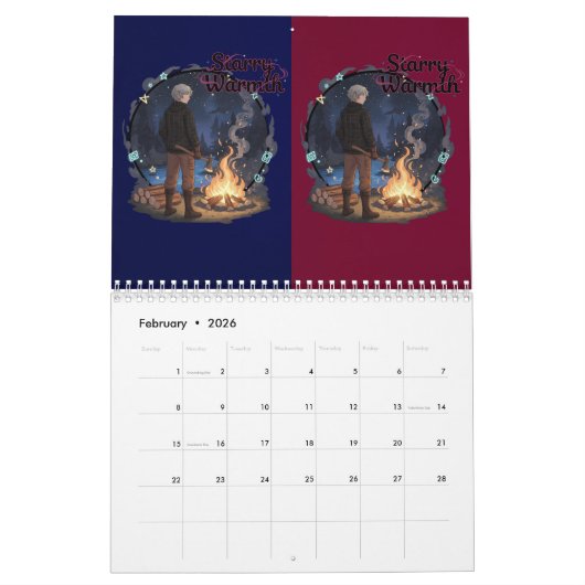 Starry Warmth - Lumberjack Anime Boy by Campfire Kalender (Feb 2026)