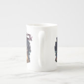 Starry Warmth - Lumberjack Anime Boy by Campfire Porselein Kop (Achterkant)