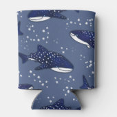 Starry Whale Shark (Donker) Blikjeskoeler (Achterkant)