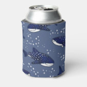 Starry Whale Shark (Donker) Blikjeskoeler (Blikje Achterkant)