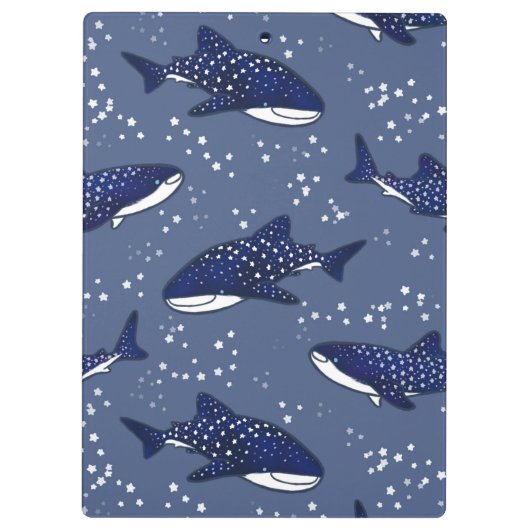 Starry Whale Shark (Donker) Klembord (Achterkant)