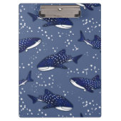 Starry Whale Shark (Donker) Klembord (Voorkant)