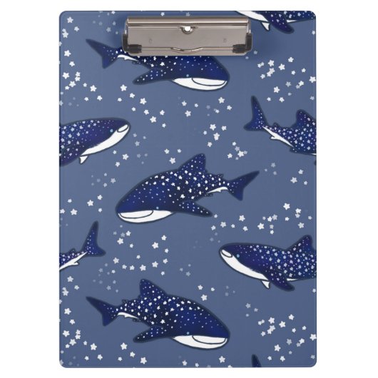 Starry Whale Shark (Donker) Klembord (Voorkant)
