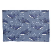 Starry Whale Shark (Donker) Kussensloop (Voorkant)
