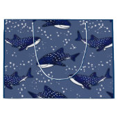 Starry Whale Shark (Donker) Large Cadeautasje (Voorkant)