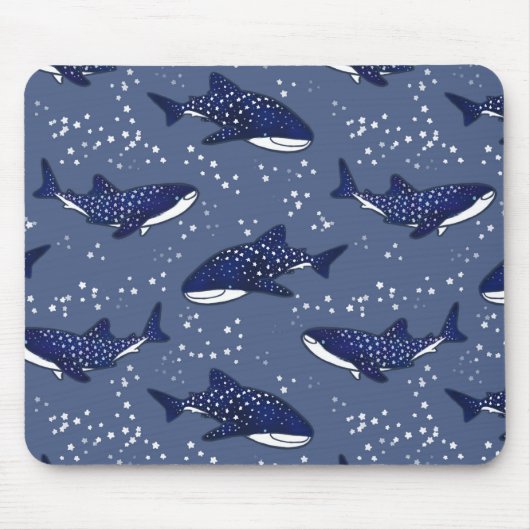 Starry Whale Shark (Donker) Muismat (Voorkant)