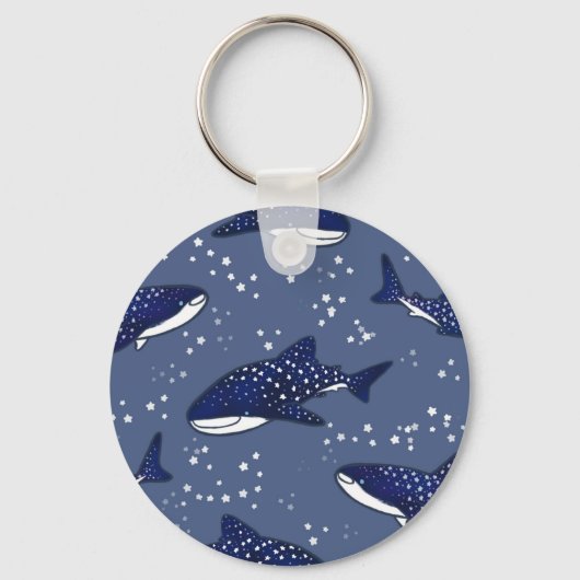 Starry Whale Shark (Donker) Sleutelhanger (Voorkant)