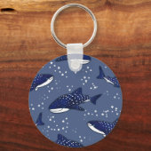 Starry Whale Shark (Donker) Sleutelhanger (Voorkant)