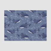 Starry Whale Shark (Donker) Tissuepapier (Voorkant)