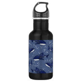 Starry Whale Shark (Donker) Waterfles (Voorkant)