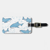 Starry Whale Shark (licht) Bagagelabel (Voorkant horizontaal)