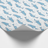 Starry Whale Shark (licht) Cadeaupapier (Hoek)