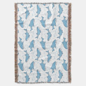 Starry Whale Shark (licht) Deken (Voorkant Verticaal)