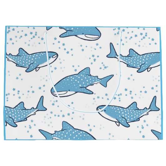 Starry Whale Shark (licht) Large Cadeautasje (Achterkant)