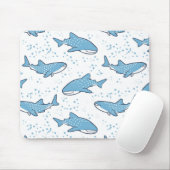 Starry Whale Shark (licht) Muismat (Met muis)