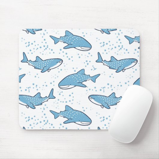 Starry Whale Shark (licht) Muismat (Met muis)