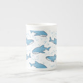 Starry Whale Shark (licht) Porselein Kop (Voorkant)