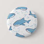 Starry Whale Shark (licht) Ronde Button 5,7 Cm (Voorkant)