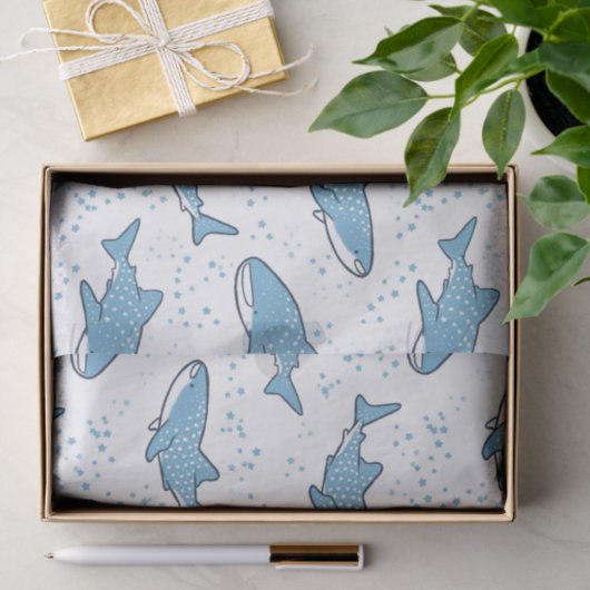Starry Whale Shark (licht) Tissuepapier (Geschenk)