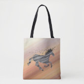 Starry Whimsical Unicorn Tote Bag (Voorkant)