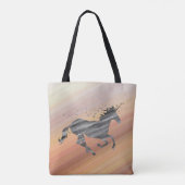 Starry Whimsical Unicorn Tote Bag (Achterkant)
