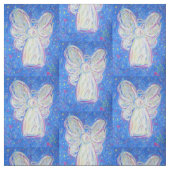 Starry White Guardian Angel Art Fabric Material Stof (Swatch)