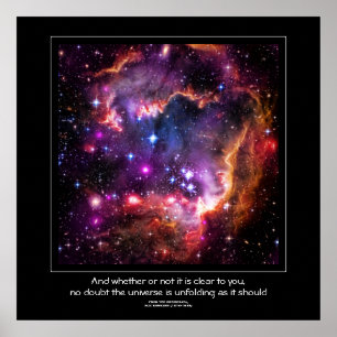 Starry Wingtip van Small Magellanic Cloud Poster