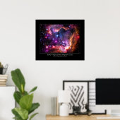 Starry Wingtip van Small Magellanic Cloud Poster (Thuiskantoor)