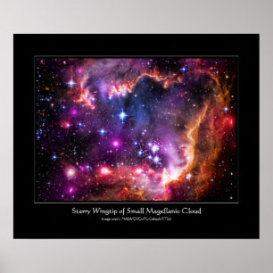 Starry Wingtip van Small Magellanic Cloud Poster
