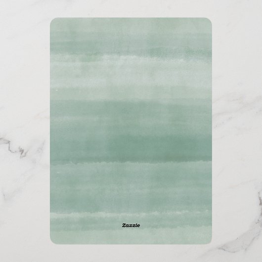 Starry Winter Laurel | Vrijdag Folie Uitnodiging (Achterkant)